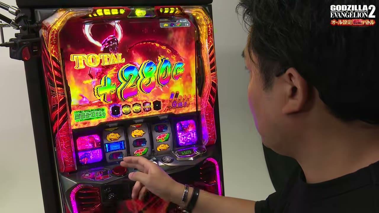 Lパチスロ ゴジラ対エヴァンゲリオン2のG覚醒BURSTの結果