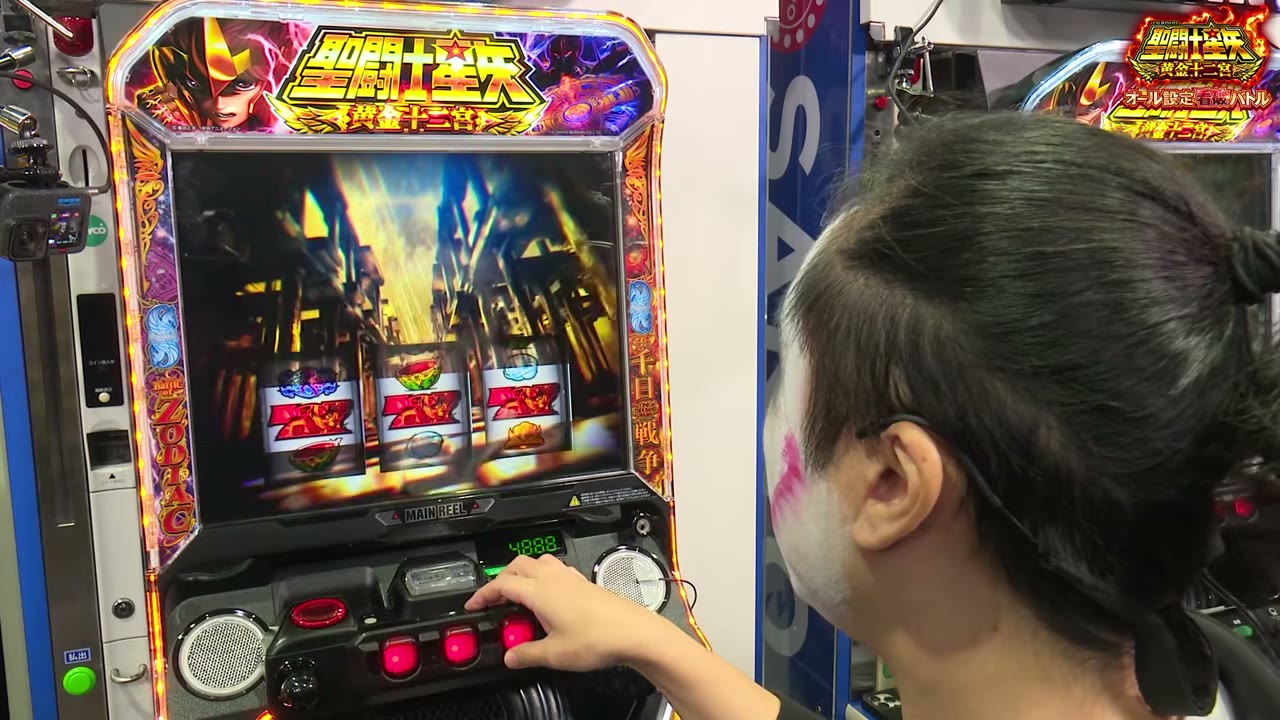 L聖闘士星矢 黄金十二宮の設定6の台の直撃