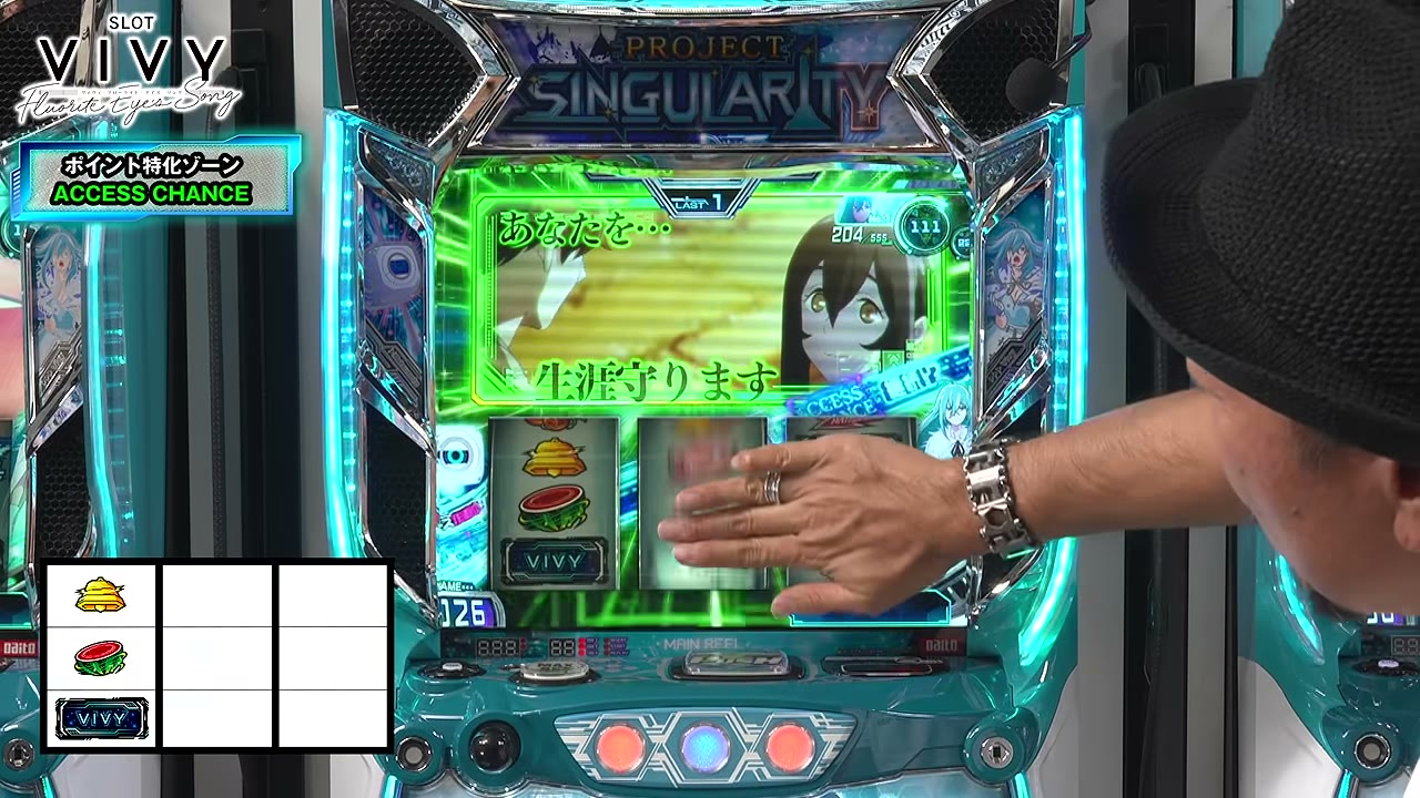 スロット Vivyのアクセスチャンス中の出目